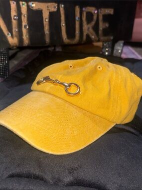 KB snaffle bit hat equestrian ballcap gold tone bit casual women’s cotton hat